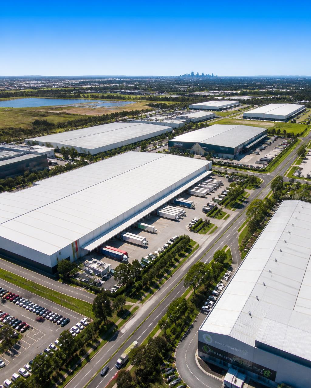 Aerial commercial precinct representing comparable sales and leasing evidence
