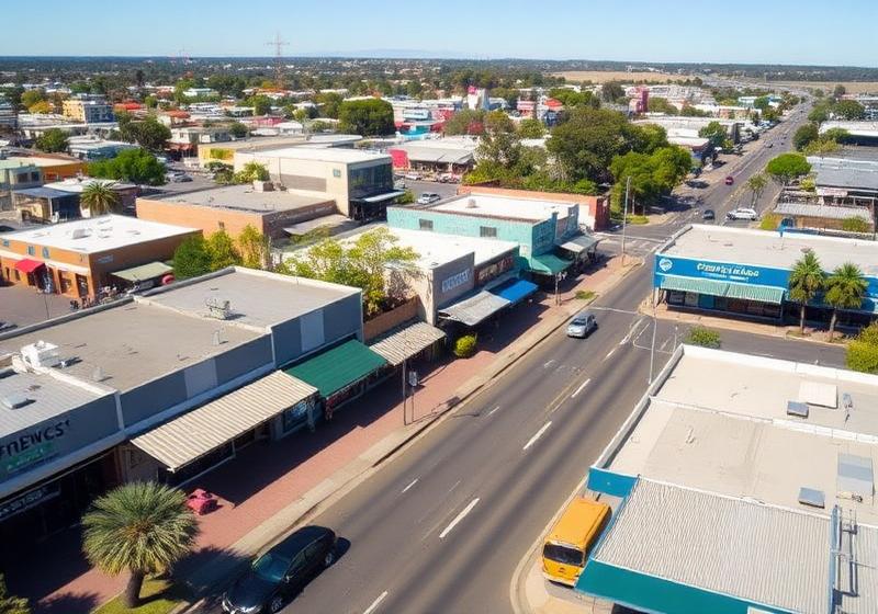 Australian retail property frontage